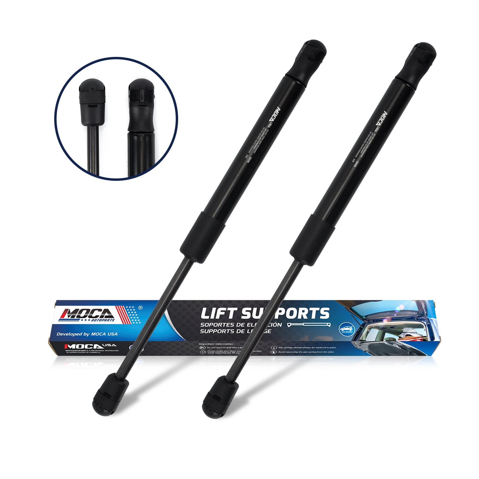 MOCA AUTOPARTS 2pcs Hood Lift Supports Gas Springs Struts Shocks Fit for 1999-2004 Jeep Grand Cherokee