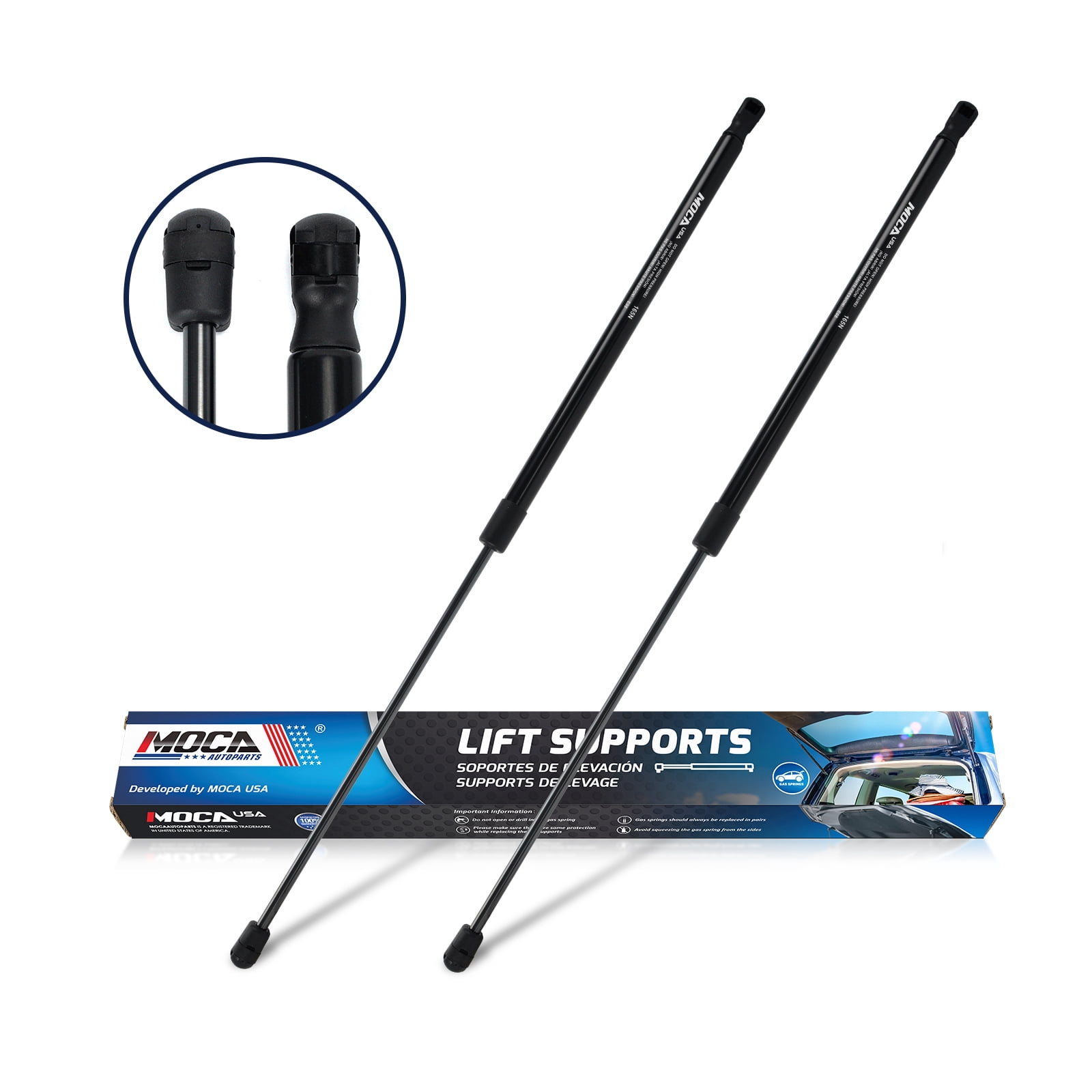 MOCA AUTOPARTS 2pcs Hood Lift Supports Gas Springs Struts Shocks Fit for 2013-2018 Toyota Avalon & 2012-2017 Toyota Camry