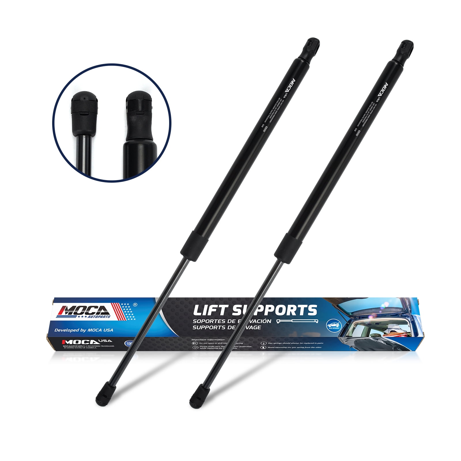 MOCA AUTOPARTS 2pcs Liftgate Lift Supports Gas Springs Struts Shocks Fit for 2004-2007 Buick Rainier & 2002-2009 GMC Envoy & 2004-2009 Isuzu Ascender