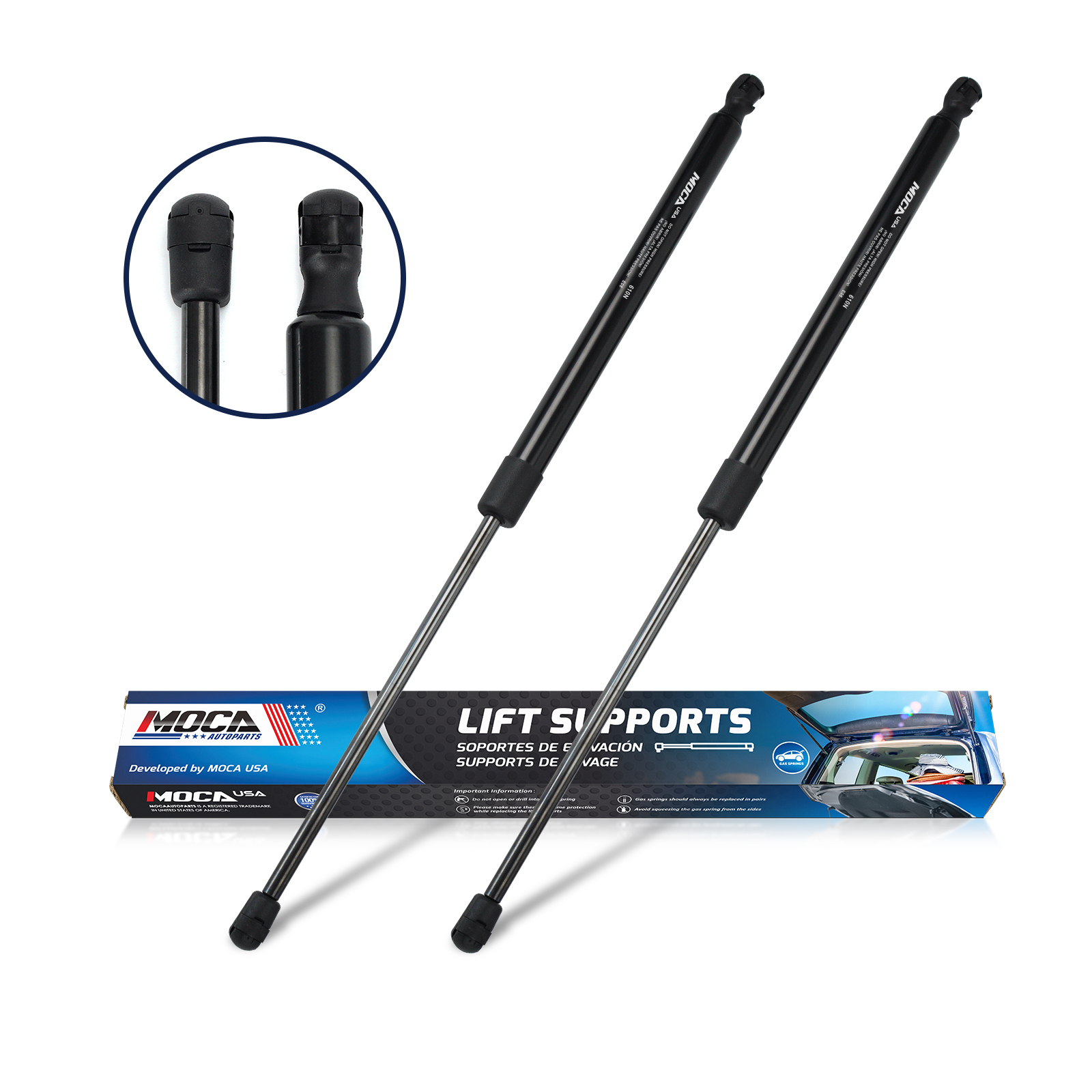 MOCA AUTOPARTS 2pcs Rear Hatch Tailgate Lift Supports Gas Springs ...