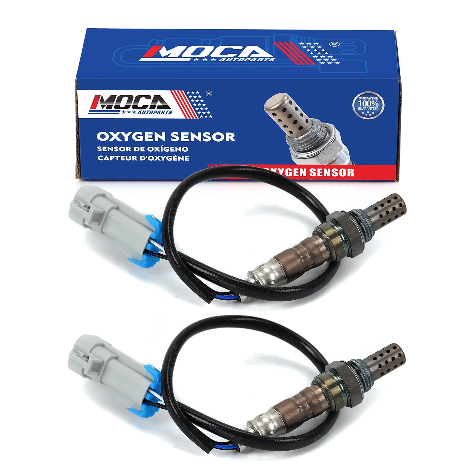 MOCA AUTOPARTS 2x 234-4668 Upstream O2 Oxygen Sensor Fit for 2005-2009 Buick LaCrosse 3.8L & 2009-2013 Cadillac Escalade 6.0L & 2006-2011 Chevrolet Impala 3.5L & 2008-2014 GMC Yukon 5.3L 6.2L