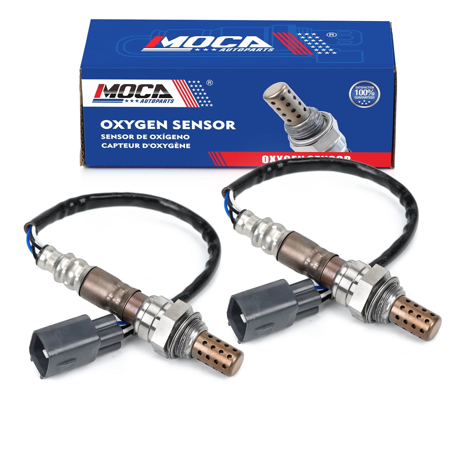 MOCA AUTOPARTS 2x Downstream & Upstream O2 Oxygen Sensor Fit for 1998-2000 Lexus GS400 4.0L & 1996-2000 Lexus SC400 4.0L & 2000-2004 Toyota Tundra 4.7L