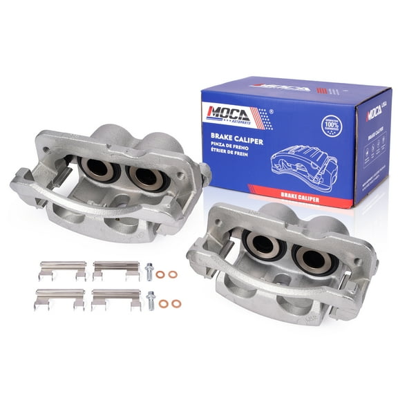 MOCA AUTOPARTS 2x Rear Disc Brake Caliper w/ Bracket Fit for 2000-2013 GMC Yukon XL 2500 6.0L & 2000-2013 Chevrolet Suburban 2500 6.0L