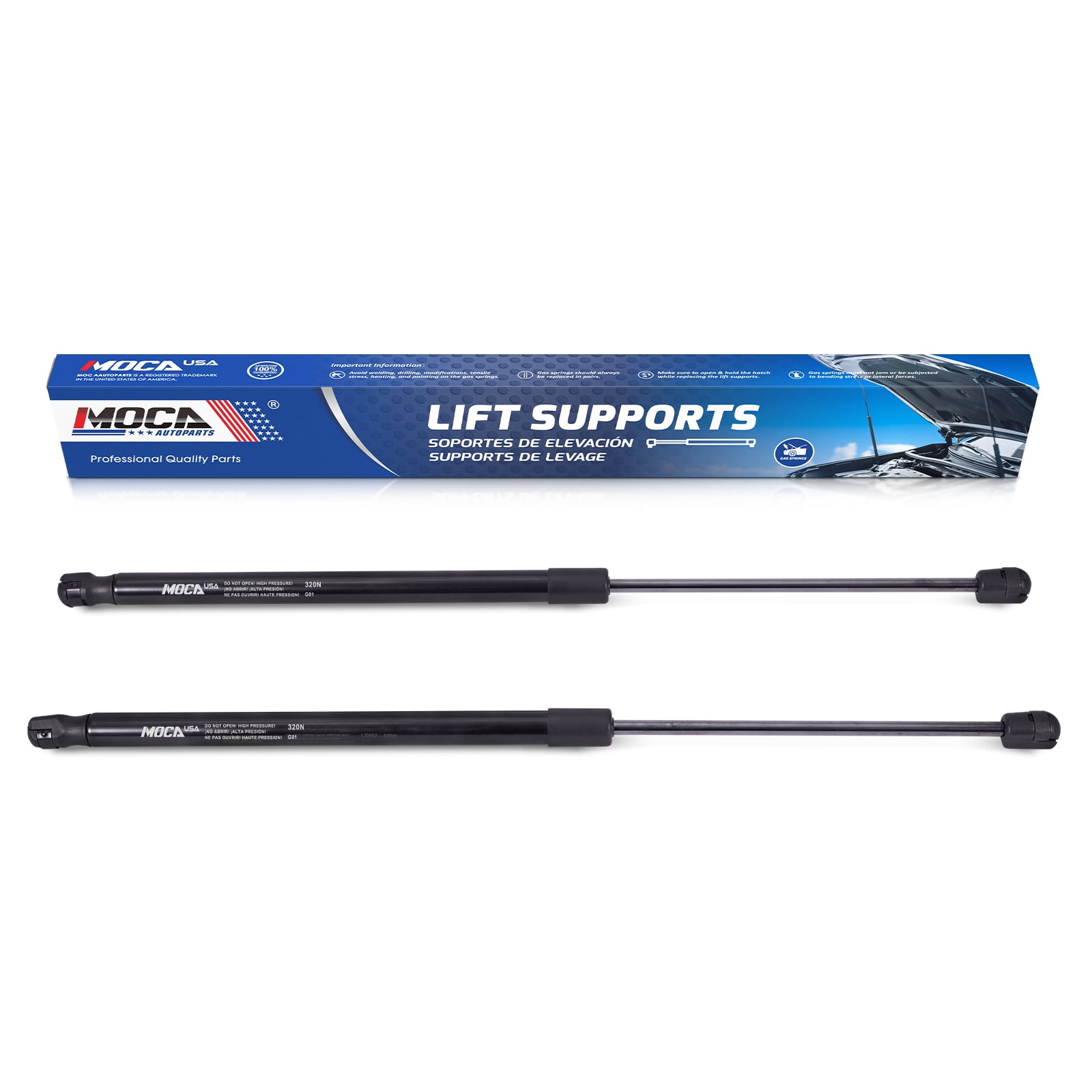 MOCA AUTOPARTS 2x Front Hood Lift Supports Shock Struts Fit for 2003-2014 Volvo XC90