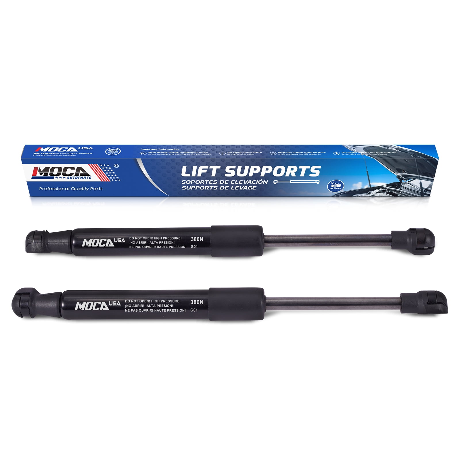MOCA AUTOPARTS 2x Front Hood or Trunk Lift Supports Struts Fit for 2004-2012 Porsche Boxster & 2004-2011 Porsche 911 & 2008 & 2010-2012 Porsche Cayman