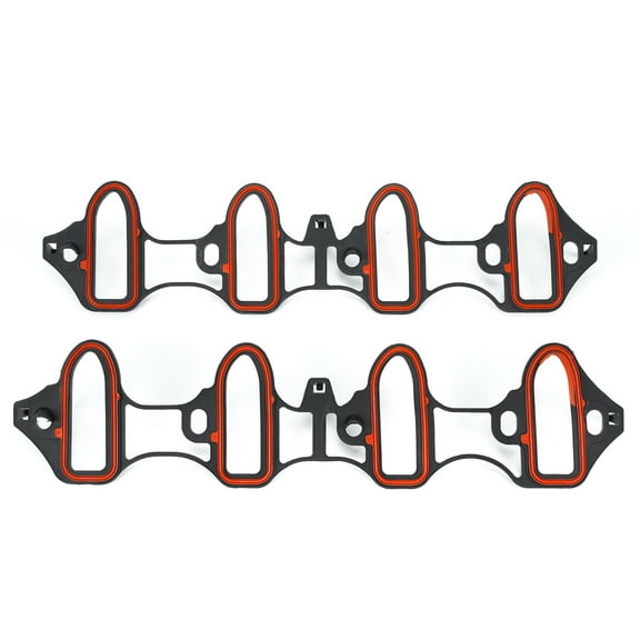 MOCA AUTOPARTS 2x Intake Manifold Gasket Set Fit for 2004-2007 Buick Rainier 5.3L & 2004-2017 Chevrolet Express 2500 4.8L & 2009-2012 GMC Canyon 5.3L