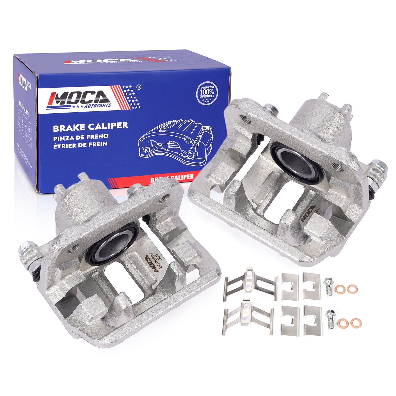 MOCA AUTOPARTS 2x Rear Brake Calipers w/ Bracket Fit for 2013-2018 Acura RDX & 2007-2016 Honda CR-V & 2012-2015 Honda Crosstour