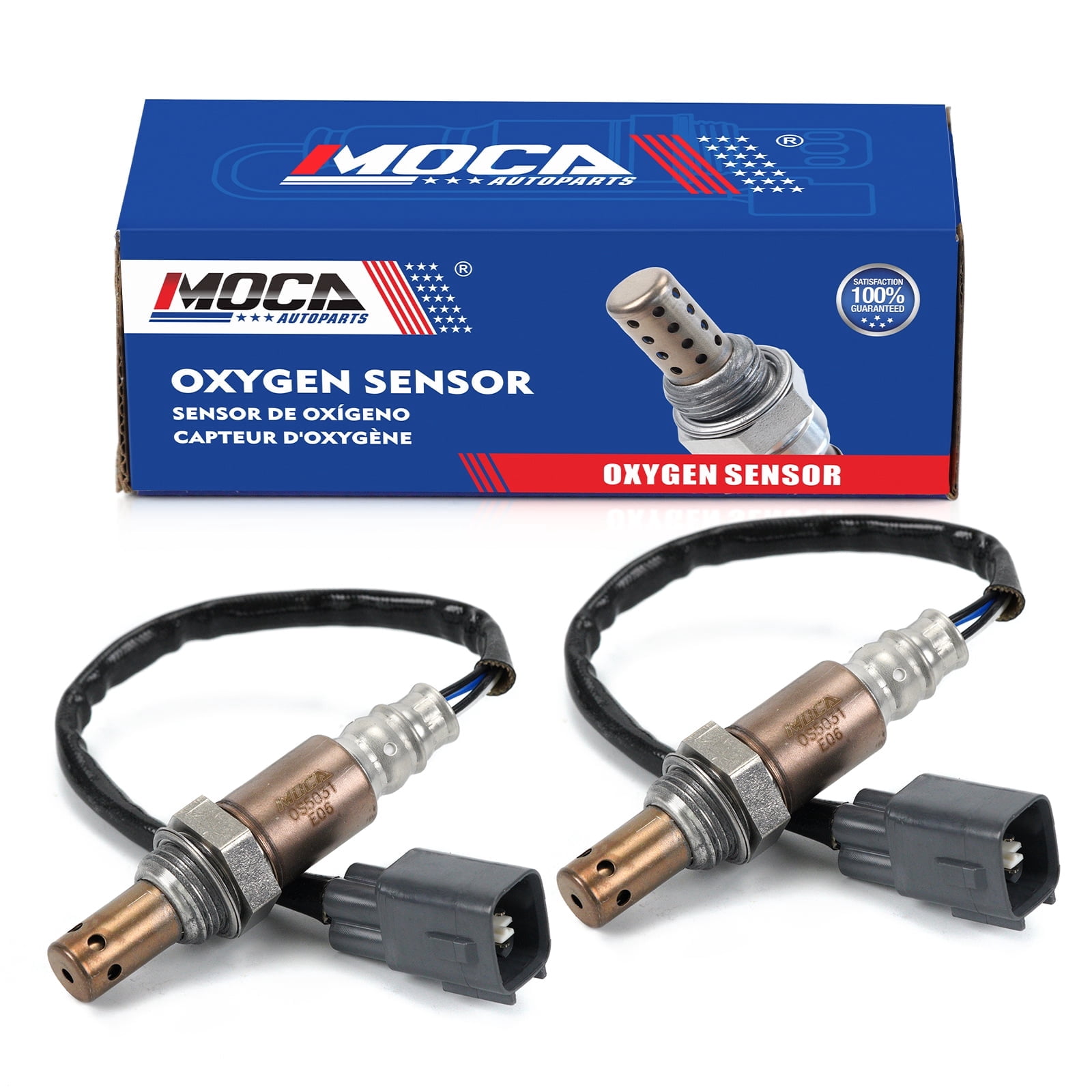 MOCA AUTOPARTS 2x Upstream 234-9051 O2 Oxygen Sensor Fit for 2007-2011 Lexus GS450h 3.5L & 2009-2013 Lexus LS460 4.6L & 2005-2009 Toyota 4Runner 4.7L & 2005-2006 Toyota Tacoma 4.0L