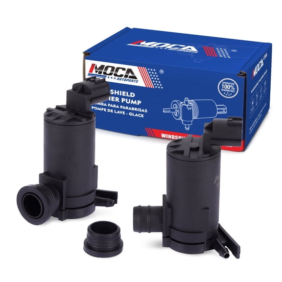 MOCA AUTOPARTS 2x Windshield Washer Pump Fit for 2009-2013 INFINITI G37 3.7L & 2014-2018 INFINITI Q70 3.5L & 2009-2020 Nissan 370Z 3.7L