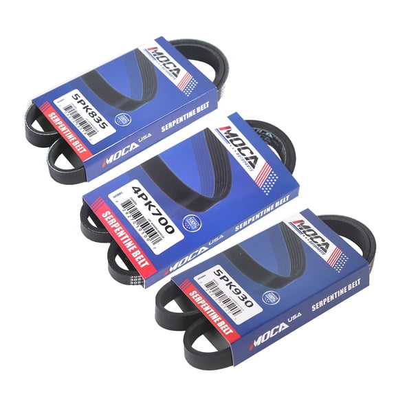 MOCA AUTOPARTS 3 Pcs Serpentine Belt Kit Fit for 1995-1998 Acura TL 2.5L SOHC