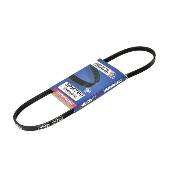 MOCA AUTOPARTS 3PK760 Serpentine Belt Fit for 1989 Honda Civic L4 1.5L & 88-91 Mazda 626 L4 2.2L & 88-93 Toyota Celica GTS L4 2.0L