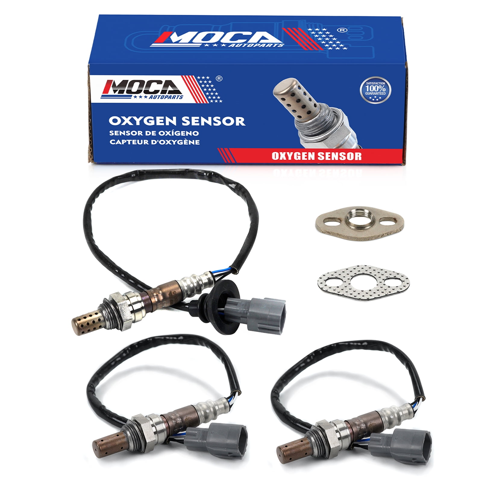 MOCA AUTOPARTS 3x Downstream & Upstream O2 Oxygen Sensor Fit for 1999-2003 Lexus RX300 3.0L & 2001-2003 Toyota Highlander 3.0L
