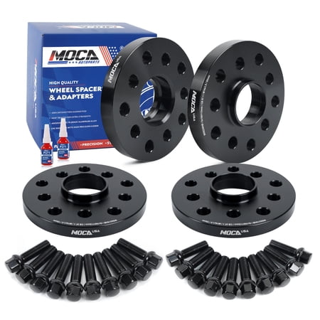 MOCA AUTOPARTS 4PCS 0.59"(15mm) & 0.79"(20mm) Wheel Spacers 5x3.94" or 5x4.41" with M14x1.5 Thread Pitch Fit for Audi A3 A4 S4 A6