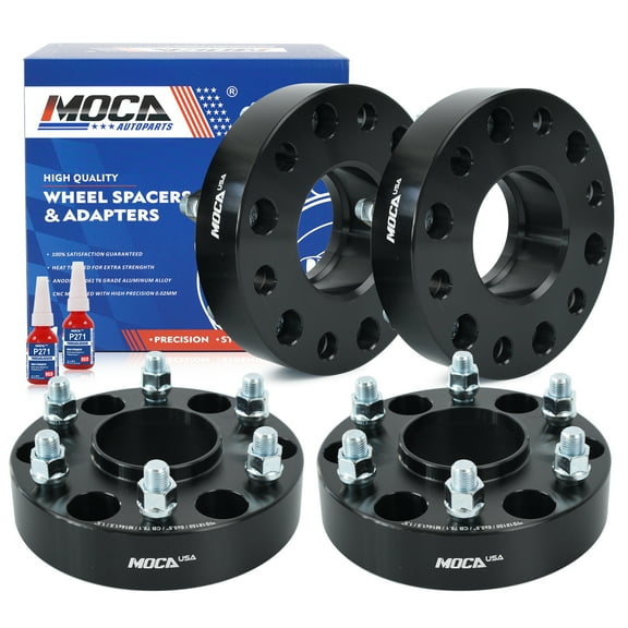 MOCA AUTOPARTS 4PCS 1.5"(38mm) Wheel Spacers 6x5.5" to 6x5.5" with M14x1.5 Thread Pitch Fit for 1992-2022 Chevrolet Silverado 1500 & 2015-2021 Chevrolet Suburban