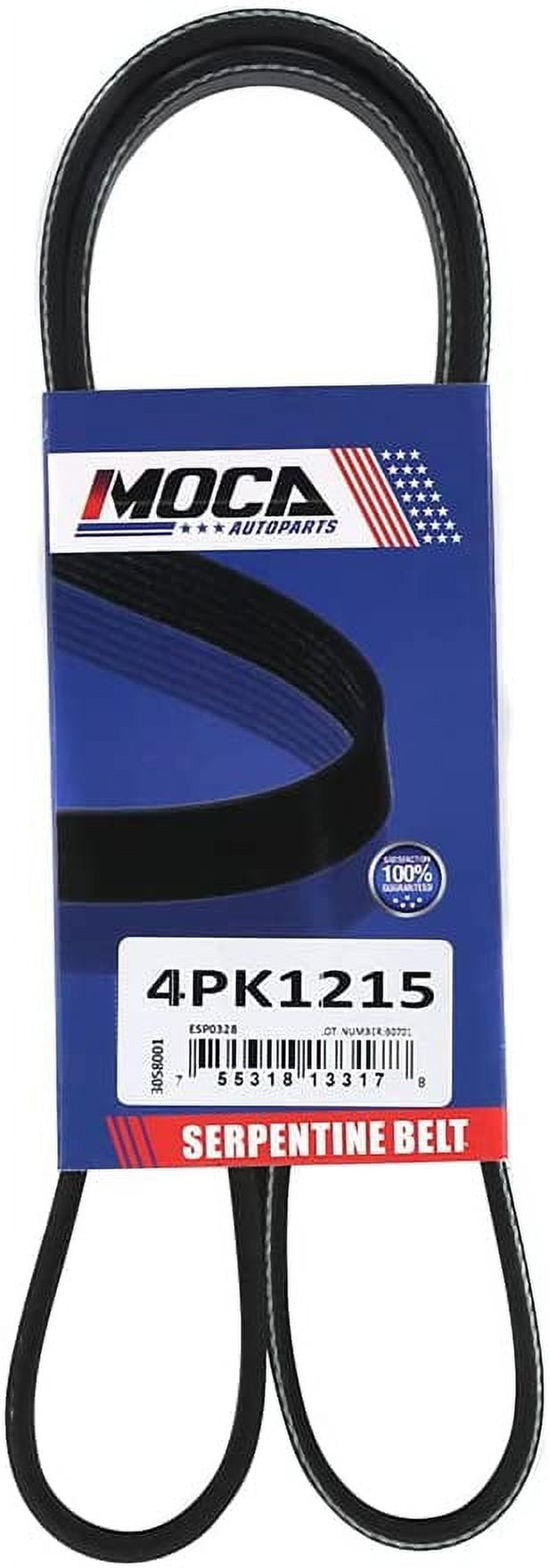 MOCA AUTOPARTS 4PK1215 EPDM Serpentine Belt fits 20132018 for Toyota