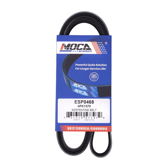 MOCA AUTOPARTS 4PK1370 Serpentine Belt Fit for 2013-2020 Lincoln Mkz 2.0L & 2013-2019 Ford Escape 2.0L & 2015-2018 Ford Edge 2.0L