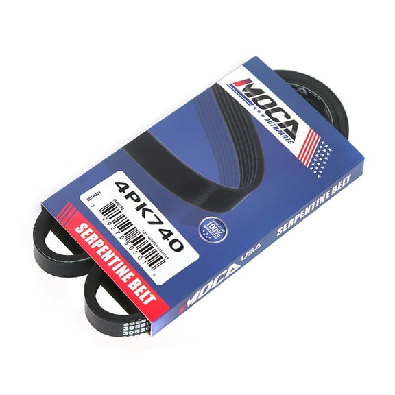 MOCA AUTOPARTS 4PK740 Serpentine Belt for 94-92 Acura Vigor L5 2.5L & 86-85 Ford Escort L4 1.9L & 94-92 Mercury Topaz V6 3.0L & 89-88 Nissan Stanza L4 2.0L and More