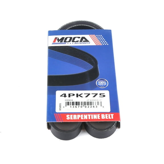 MOCA AUTOPARTS 4PK775 Serpentine Belt Fit for 98-00 Chevrolet Metro 1.0L & 96-01 Infiniti I30 3.0L & 04-09 Mazda RX-8 1.3L