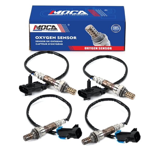 MOCA AUTOPARTS 4x Downstream & Upstream O2 Oxygen Sensor Fit for 1996-1998 GMC C1500 K1500 4.3L & 1996-2002 Chevrolet Express 2500 6.5L & 2001-2002 GMC Savana 3500 8.1L
