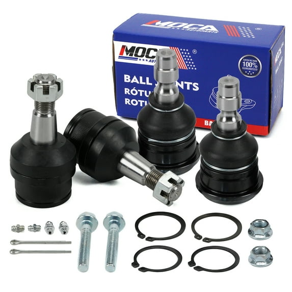 MOCA AUTOPARTS 4x Front Upper & Lower Ball Joints Fit for 1998-2011 Ford Ranger & 1998-2007 Mazda B3000 & 2001-2010 Mazda B2300