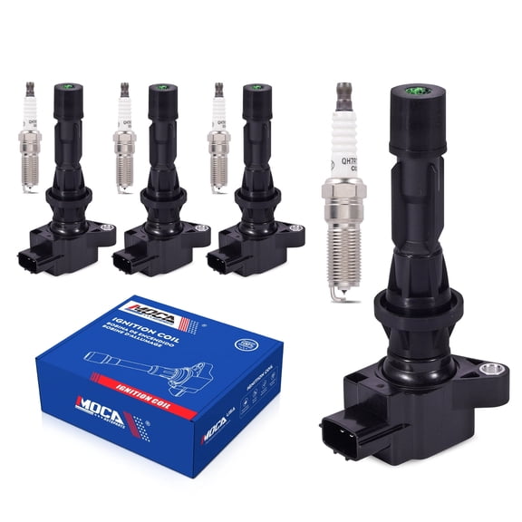 MOCA AUTOPARTS 4x Ignition Coils w/ 4x Spark Plugs Fit for 2006-2008 & 2010-2015 Mazda MX-5 Miata 2.0L