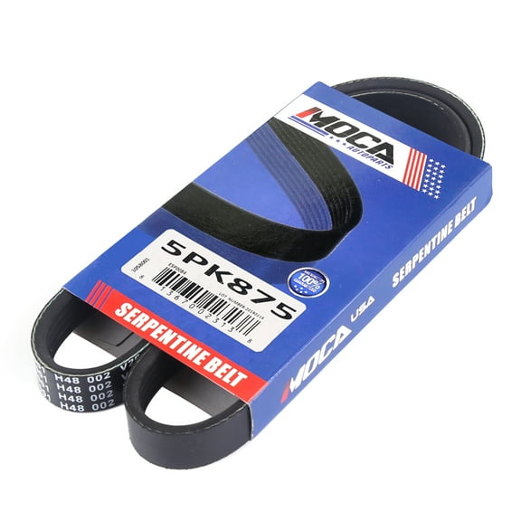 MOCA AUTOPARTS 5PK875 Serpentine Belt Fit for 2005-2009 Chevrolet Cobalt 2.2L & 2006-2009 Pontiac Solstice 2.4L & 1995-2001 Subaru Impreza 2.2L & 2005-2009 Subaru Outback 2.5L