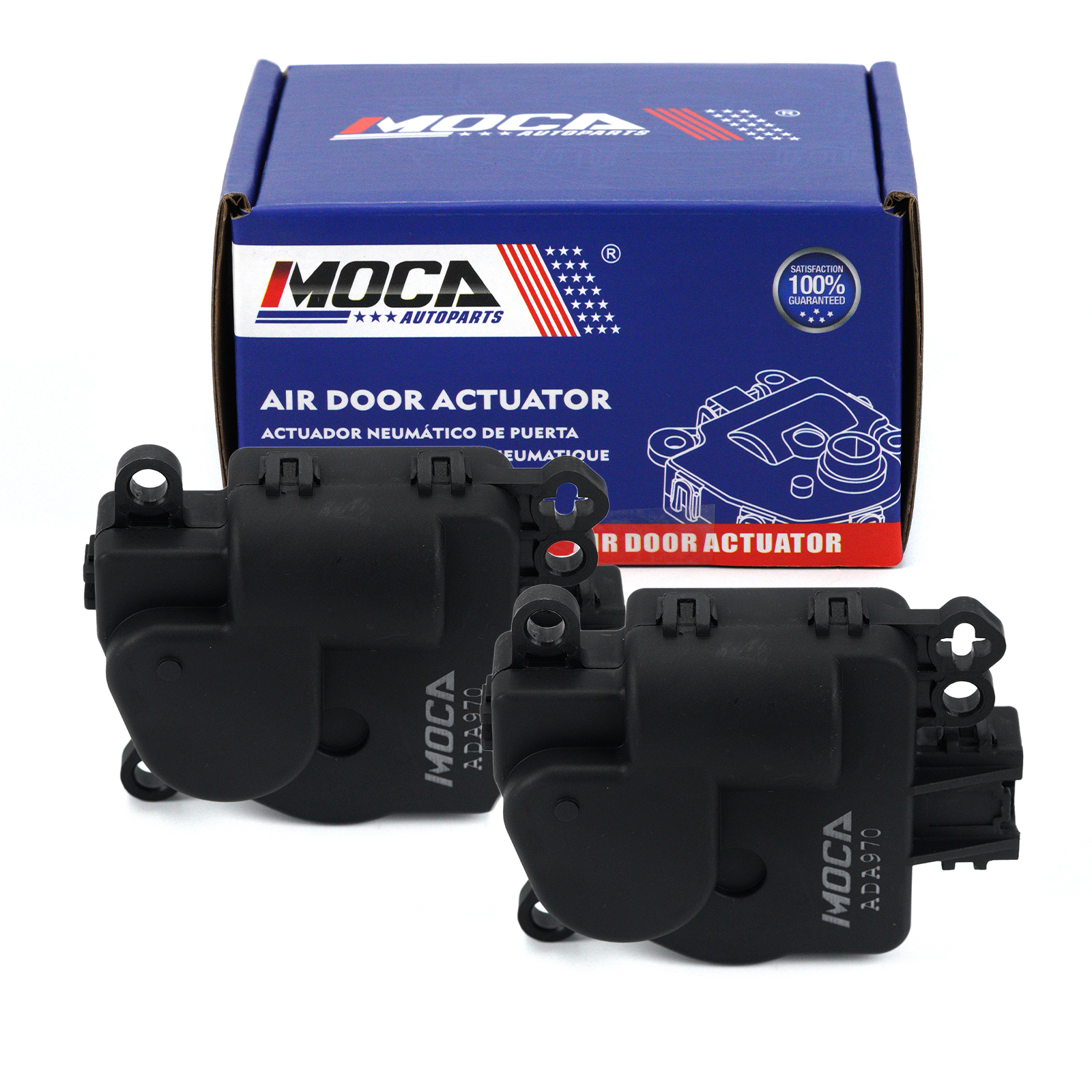 2x OELINE HVAC Heater Air Blend Door Actuator For Chevy Buick GMC Acadia 3.6L (604-140)