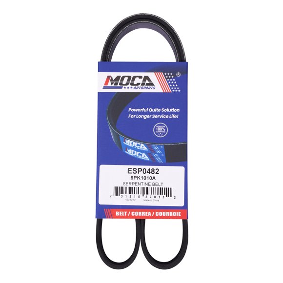 MOCA AUTOPARTS 6PK1010A Serpentine Belt Fit for 2016-2022 Kia Sportage 2.4L & 2016-2020 Kia Optima 2.0L 2.4L & 2018-2021 Hyundai Tucson 2.4L