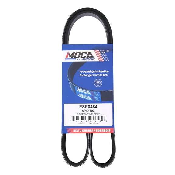 MOCA AUTOPARTS 6PK1100 Serpentine Belt Fit for 2018-2022 Volkswagen Passat 2.0L & 2013-2019 Volkswagen Beetle 2.0L & 2012-2017 Audi A5 Quattro 2.0L