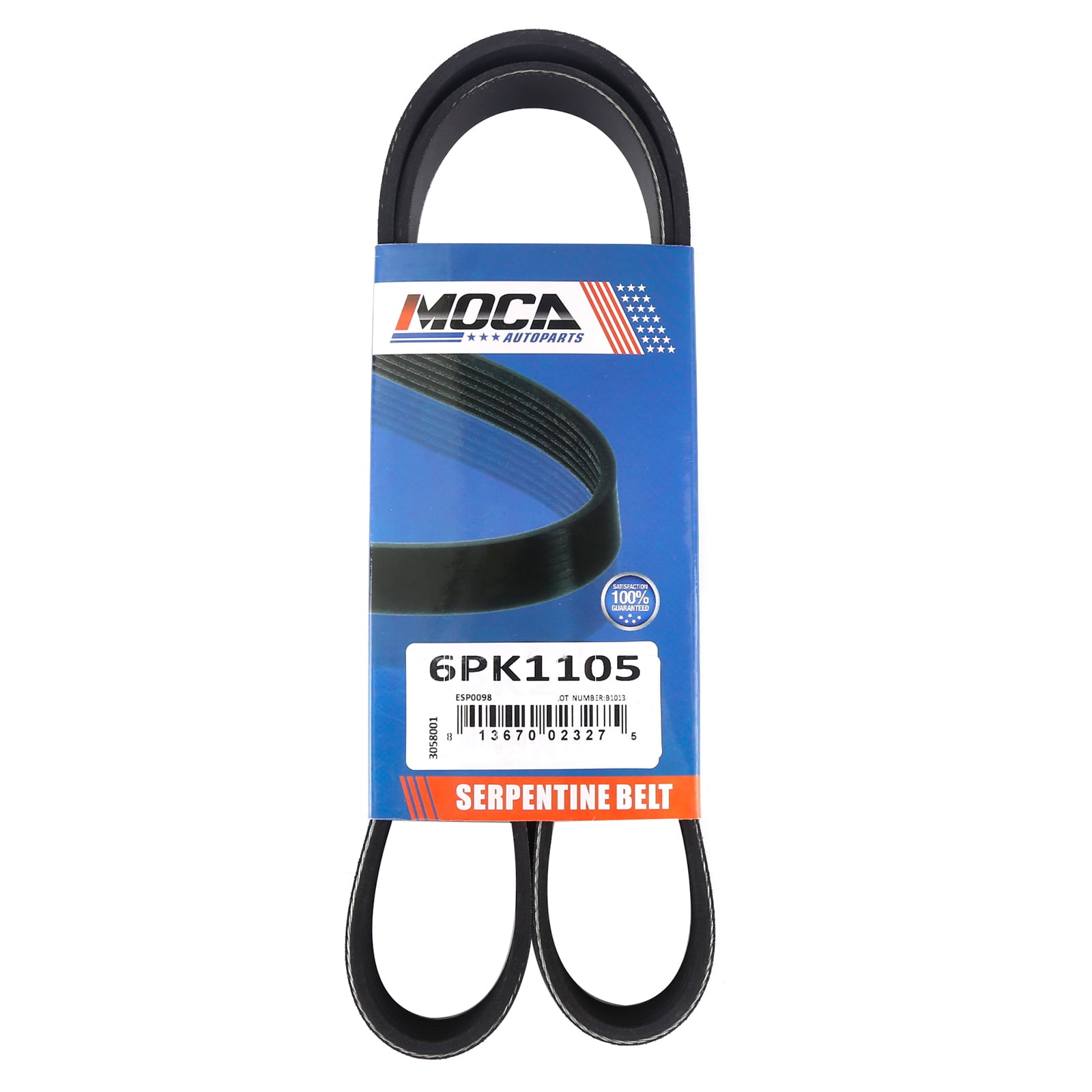 Cinghia Serpentina MOCA 6PK2045 - Per Chevrolet, Dodge, Ford, Mazda, Plymouth