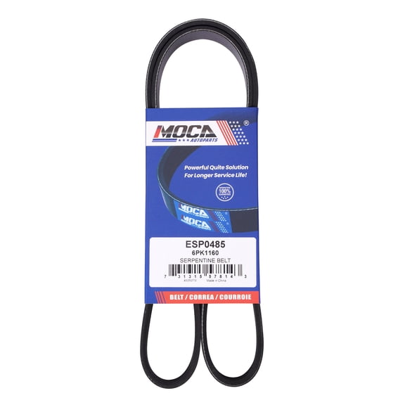 MOCA AUTOPARTS 6PK1160 Serpentine Belt Fit for 2017-2020 BMW 230I 430I 2.0L & 2014-2017 Ram Promaster 1500 2500 3500 3.0L