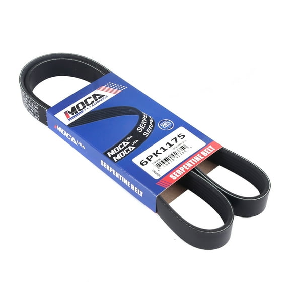 MOCA AUTOPARTS 6PK1175 Serpentine Belt Fit for 2001-2003 Acura CL 3.2L & 1998-2002 Honda Accord 3.0L & 2001-2004 Nissan Pathfinder 3.5L