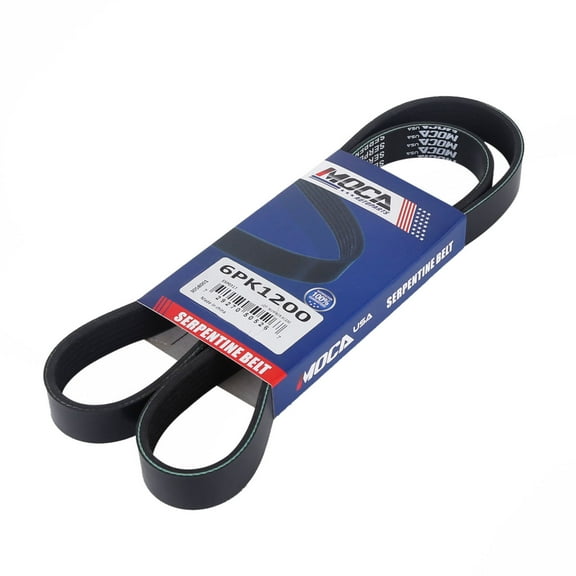 MOCA AUTOPARTS 6PK1200 Serpentine Belt Fit for 2016-2017 Honda Pilot 3.5L & 2008-2012 Land Rover LR2 3.2L & 2011-2016 Volvo S60 3.0L