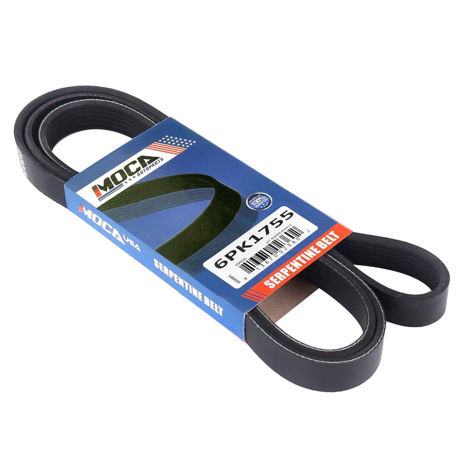 MOCA AUTOPARTS 6PK1755 Serpentine Belt Fit for 20042005 Chevrolet