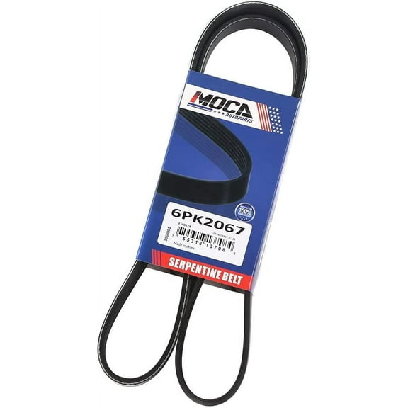 MOCA AUTOPARTS 6PK2067 Serpentine Belt Fit for 2001-2004 Cadillac DeVille 4.6L & 2005-2010 Chrysler 300 6.1L & 2009-2011 Suzuki Equator 2.5L