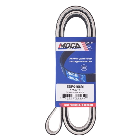 MOCA AUTOPARTS 6PK2210 Fabric Faced Serpentine Belt Fit for 2018-2022 Genesis G90 5.0L & 2014-2017 Mercedes-Benz Sprinter 2500 2.1L & 2013-2016 Hyundai Equus 5.0L