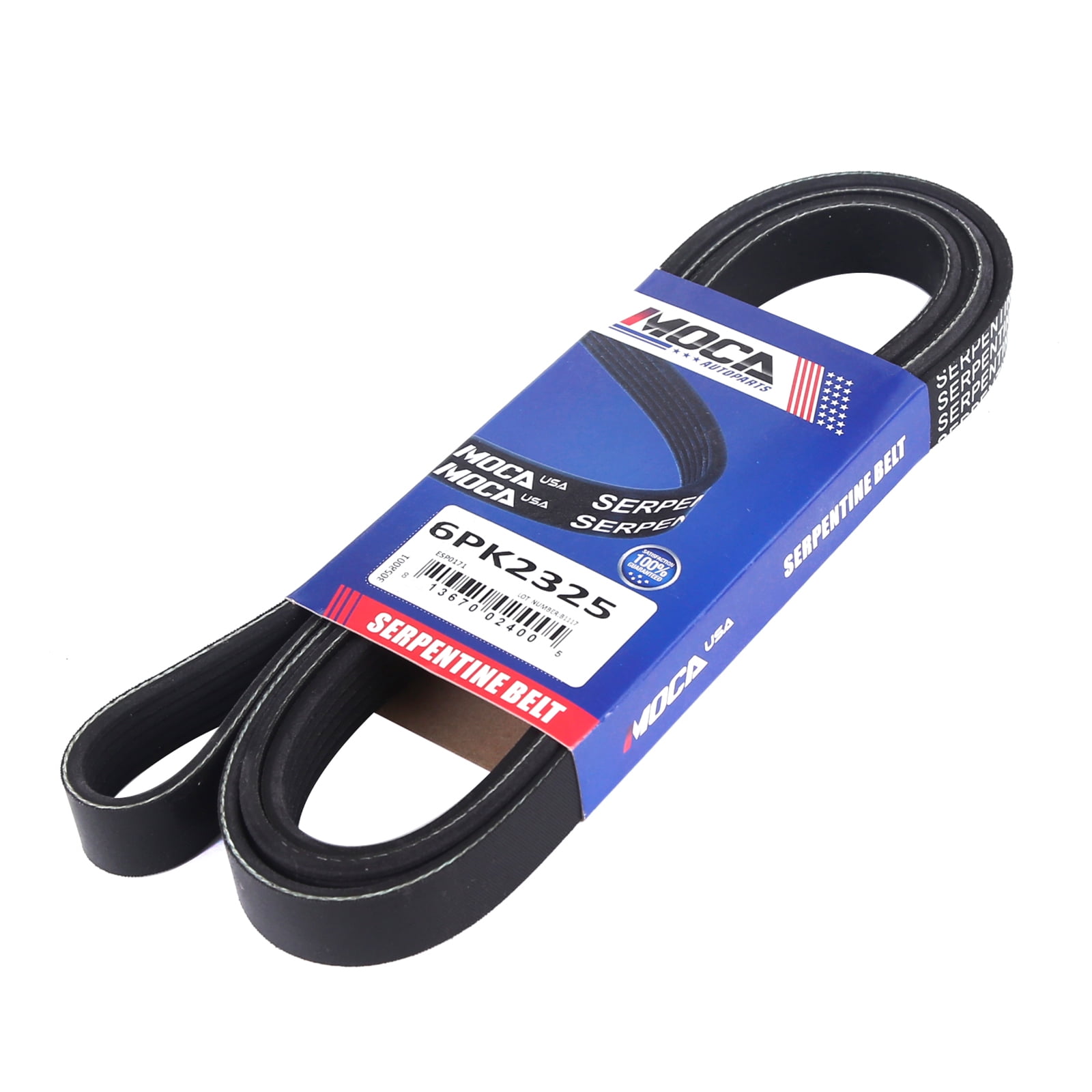 MOCA AUTOPARTS 6PK2325 Serpentine Belt Fit for 1999-2002 Regal Buick 3.8L & 2007-2012 Chevrolet Colorado 2.9L & 1998-2002 Dodge Dakota 2.5L & 2005-2008 Saab 9-7x 4.2L