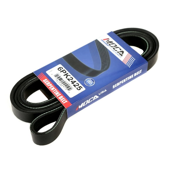 MOCA AUTOPARTS 6PK2425 Serpentine Belt Fit for 2005-1998 Chevrolet Astro V6 4.3L & 1995-1990 Chevrolet K1500 C2500 C1500 V8 5.7L & 2009-2004 Saab 9-5 L4 2.3L