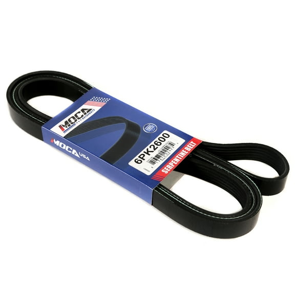 MOCA AUTOPARTS 6PK2600 Serpentine Belt Fit for 1988-1995 Buick LeSabre 3.8L & 1990-1995 Buick Regal 3.8L & 1991-1993 Chevrolet K2500 7.4L & 1988-1994 Pontiac Bonneville 3.8L