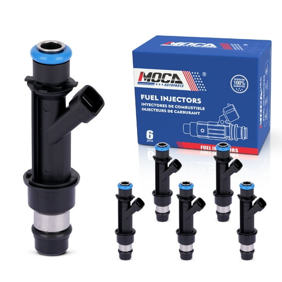 MOCA AUTOPARTS 6x Fuel Injectors FJ319 Fit for 2002-2007 Chevrolet Trailblazer 4.2L & 2002-2007 GMC Envoy 4.2L & 2004-2007 Buick Rainier 4.2L