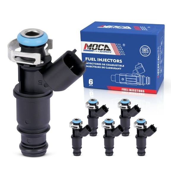 MOCA AUTOPARTS 6x Fuel Injectors FJ706 Fit for 2005-2009 Buick Allure 3.8L & 2005-2009 Buick LaCrosse 3.8L & 2004-2008 Pontiac Grand Prix 3.8L
