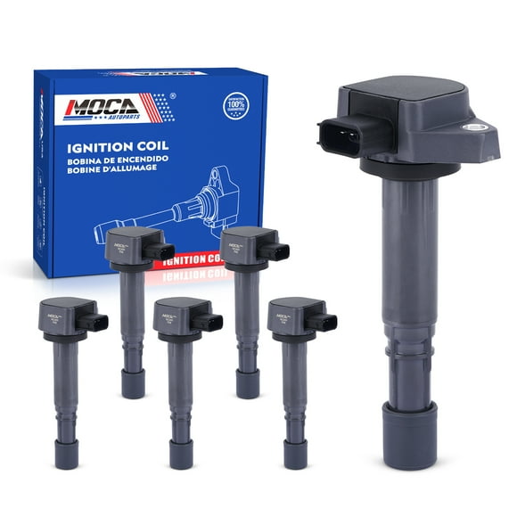 MOCA AUTOPARTS 6x Ignition Coils Fit for 2004-2007 Honda Accord 3.0L & 2007-2009 Acura MDX 3.7L & 2003-2008 Honda Pilot 3.5L