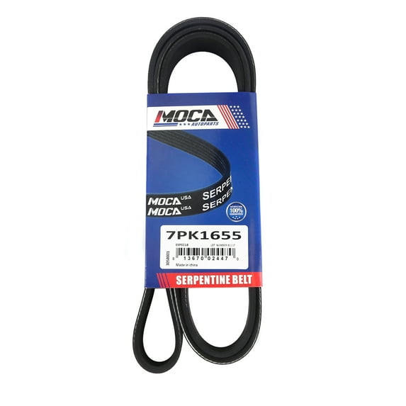 MOCA AUTOPARTS 7PK1655 Serpentine Belt Fit for 2002-2005 Honda Civic 2.0L