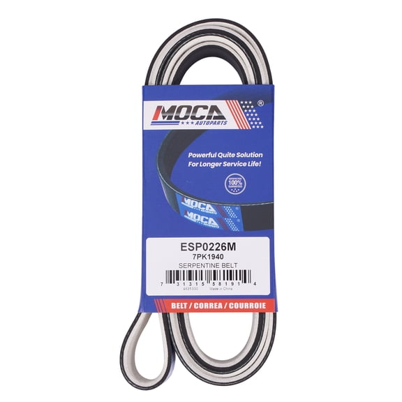 MOCA AUTOPARTS 7PK1940 Fabric Faced Serpentine Belt Fit for 2006-2010 Scion tC 2.4L & 2004-2006 Toyota Camry Solara 2.4L