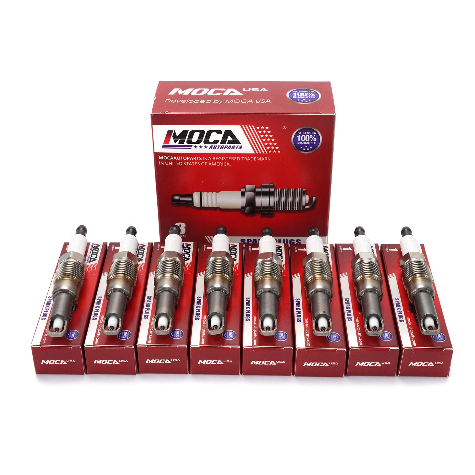 MOCA AUTOPARTS 8PCS Spark Plugs Fit for Ford Expedition F150 F250 F350