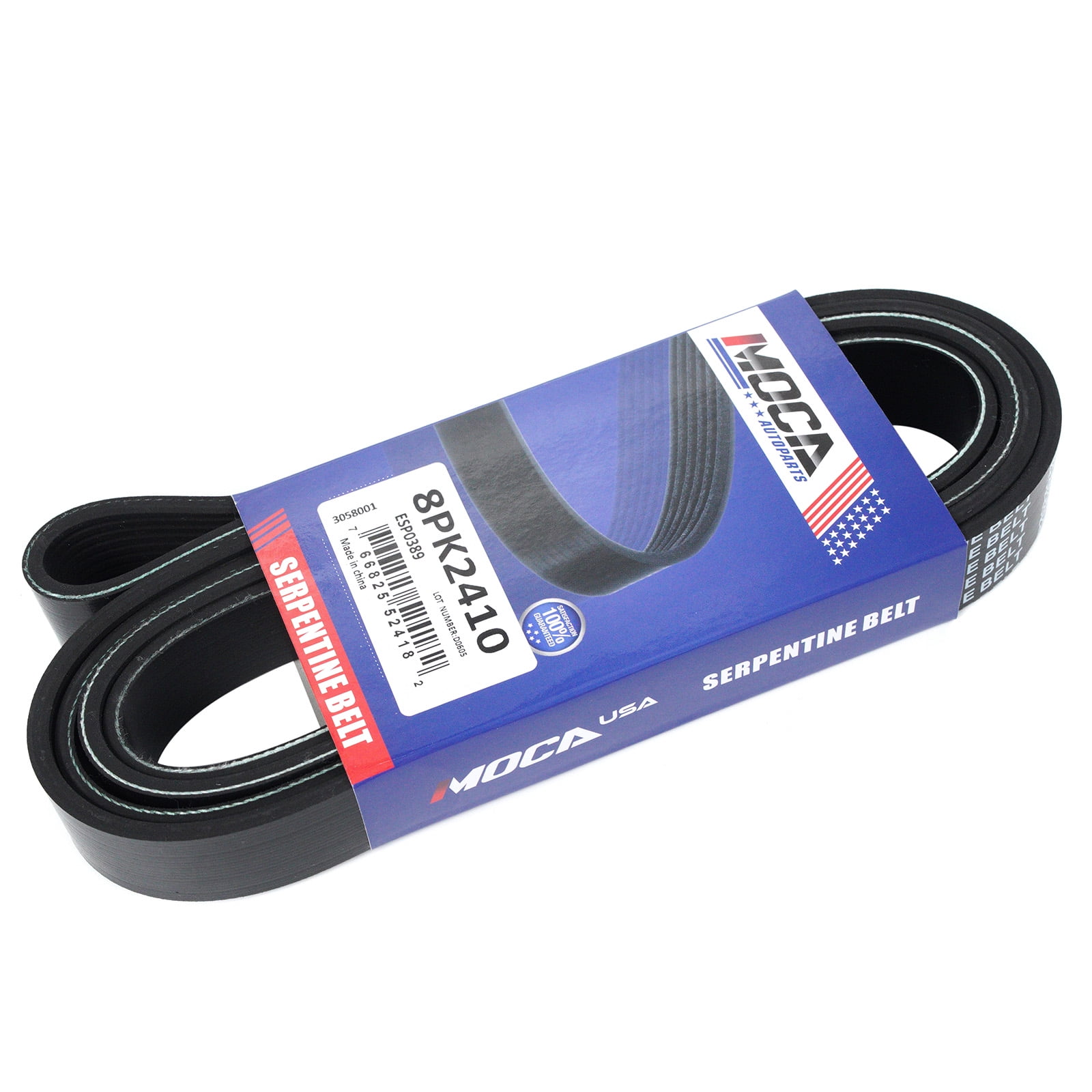 MOCA AUTOPARTS 8PK2410 Serpentine Belt fit 2010-2021 for MOCA AUTOPARTS 8PK2410 Serpentine Belt fit 2010-2021 for