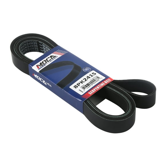 MOCA AUTOPARTS 8PK2415 Serpentine Belt Fit for 2010 Ford F-250 Super Duty & F-350 Super Duty & F-450 Super Duty 6.4L & 2007-2008 Toyota Tundra 5.7L