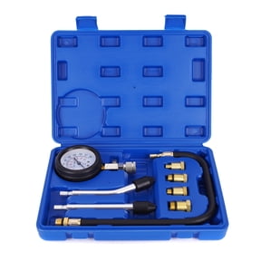 MOCA AUTOPARTS 8pcs Engine Compression Test Kit Cylinder Test Pressure Gage Tool Set with Adapters for Testing Small Gas Petrol Gasoline Engine on Automotive Motorcycle Auto Outboard Motor Snowmobile
