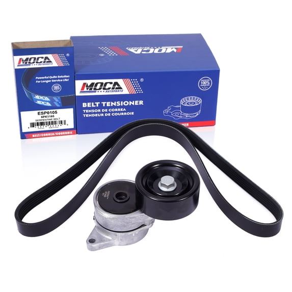 MOCA AUTOPARTS 90K-38341A Serpentine Belt Drive Component Kit Fit for 2004-2007 Saturn Vue 3.5L