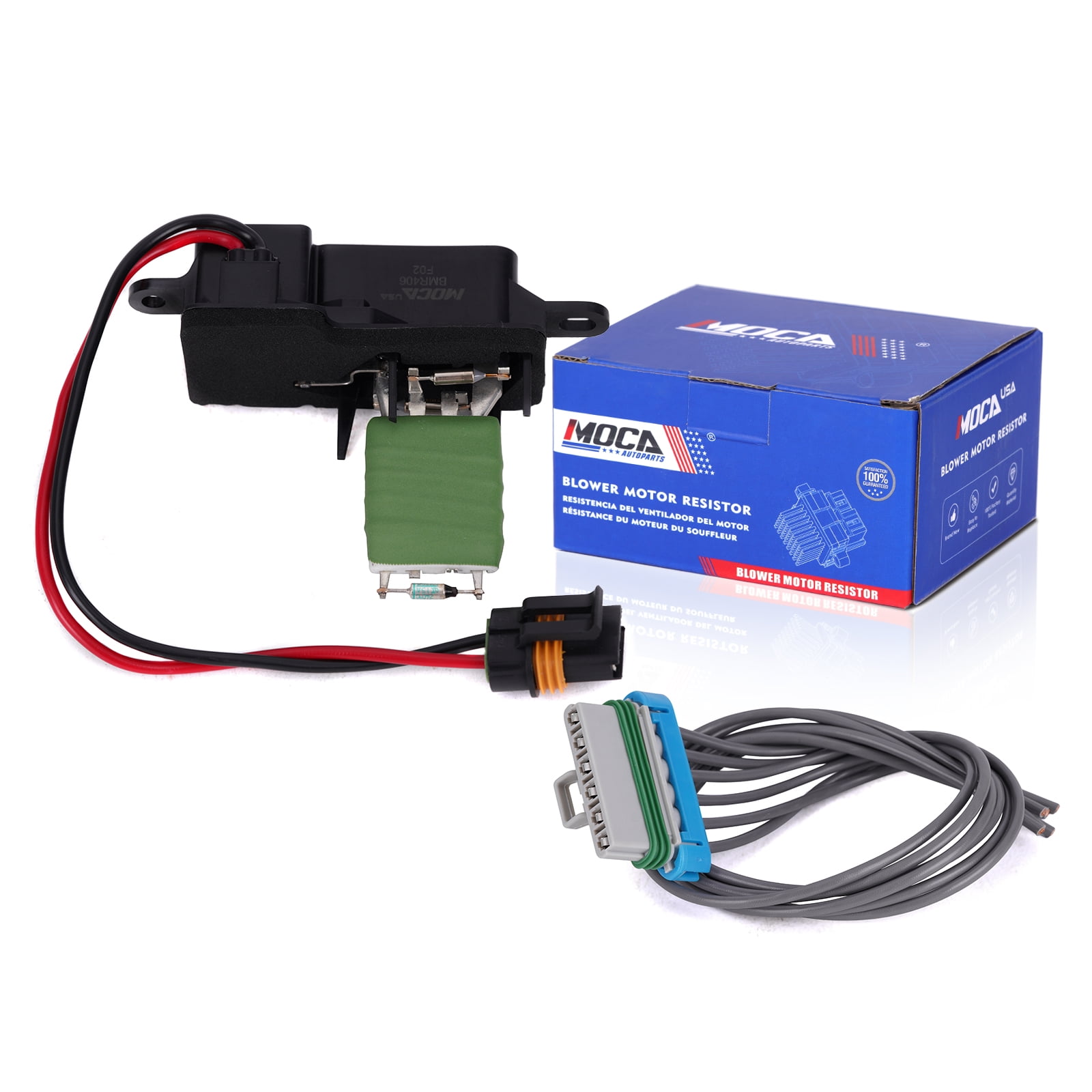 MOCA AUTOPARTS 973-406 HVAC Blower Motor Resistor Kit with Harness Fit for 1996-2005 Chevrolet Astro & 1996-2005 GMC Safari